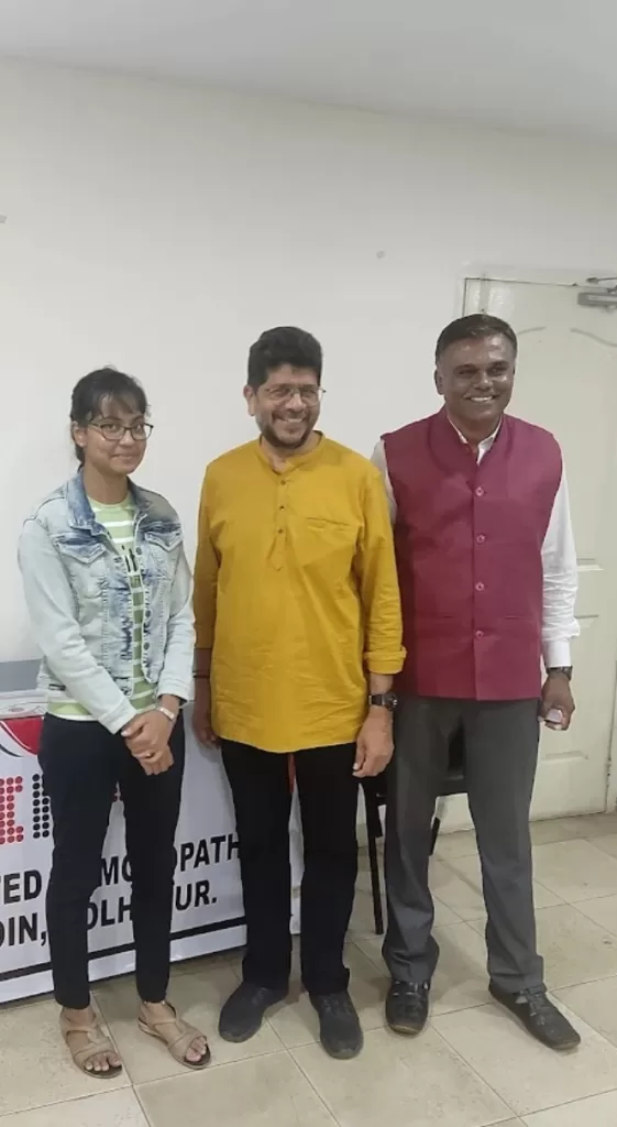 Dr. Mihir Parikh M.D. (Hom), Principal at M K Sanghvi Homoeopathic Medical College, Vadodara, Gujarat, invited as a speaker in the Homoeopathic Seminar organized by NIHA Homoeopathic Association at KMA Hall, Kolhapur in January 2022.